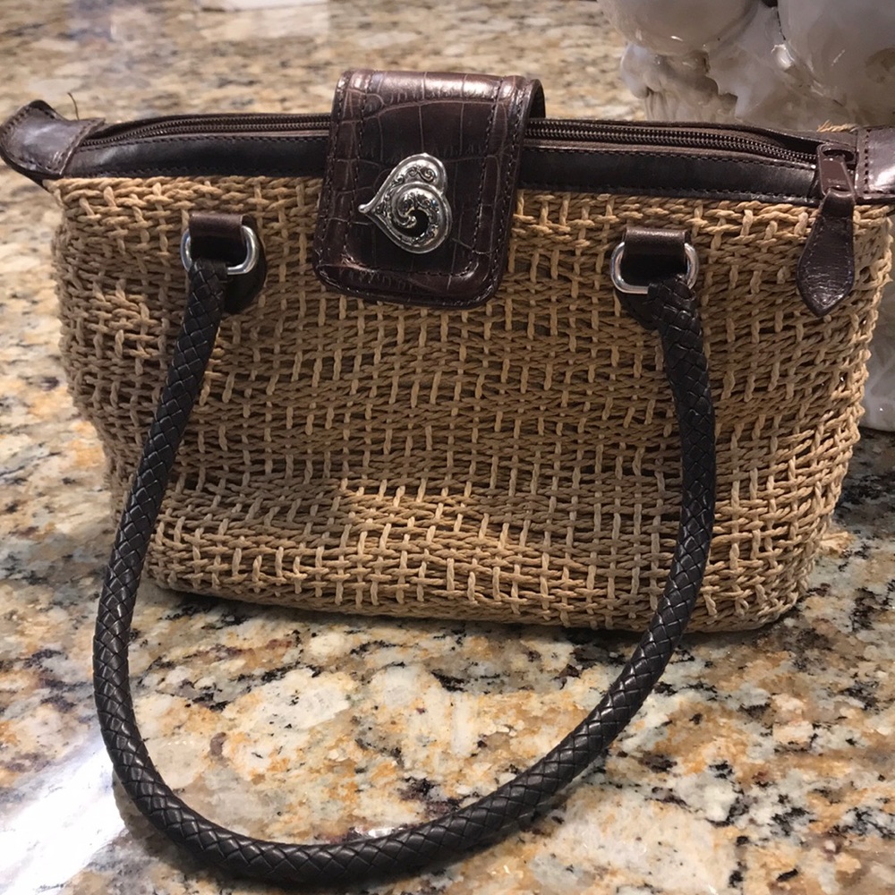 Brighton straw purse